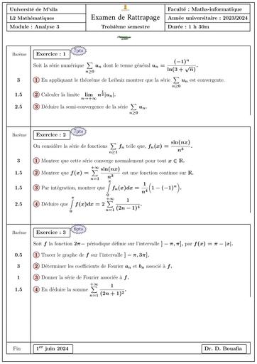 Examen5 Analyse 3 2024 by TEHUA