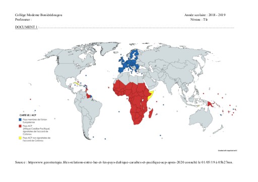 SUPPORT GEO Tle THEME 3 L2 DOC1