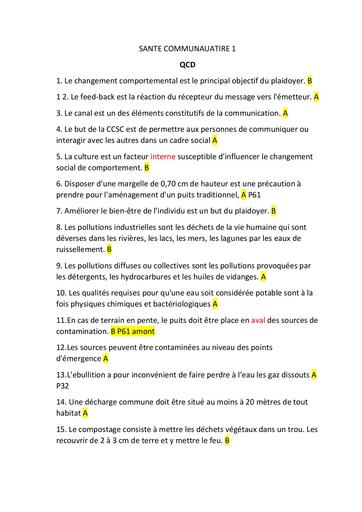 INFAS SANTE COMMUNAUTAIRE G1 BY TEHUA