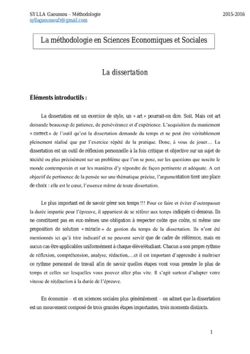 Dissertation Économique