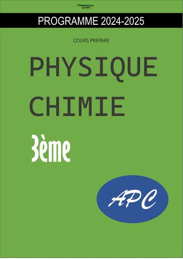 Cours APC PC 3ième APC (Burkina Faso) by Tehua