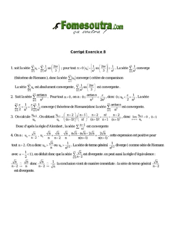 Corrigé TP 8 de Suites Numériques niveau BTS G2