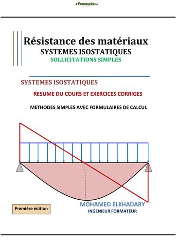 BTP RESISTANCE DE METAUX OUVRAGE RDM ELKHADARY 2020 BY TEHUA