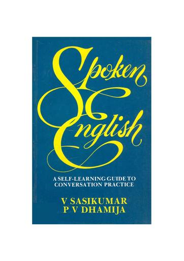 Livre d'anglais Spoken English by Tehua