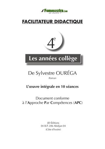 FACILITATEUR LES ANNEES COLLEGE 2019 NOUVELLE MISE EN PAGE by TEHUA
