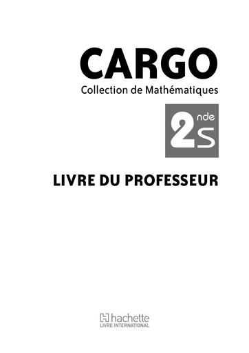 Collection CARGO maths 2nde S professeur by Tehua