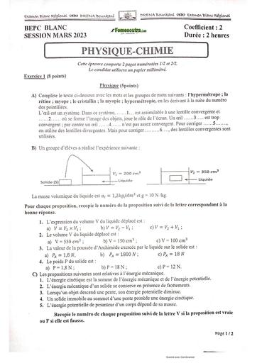 BEPC BLANC REGIONAL PC BOUNA AVRIL 2023 sujet+BAREME by Tehua