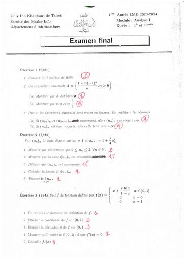 Examen4 Corrigé Analyse 1 MI 2024 2 BY TEHUA