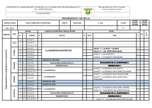 1A BT GEOMETRIE DESCRIPTIVE