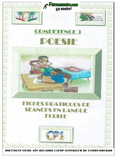 PRIMAIRE FICHE DE COURS POESIE CP1 BY TEHUA