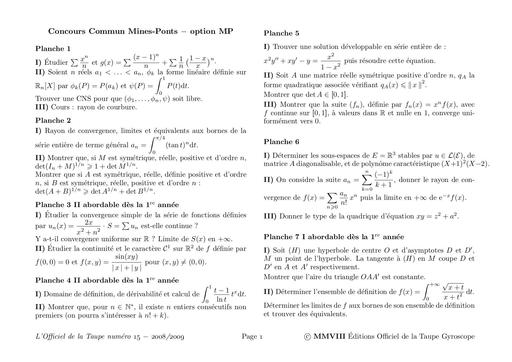 Show 08 MP Mines Math 31