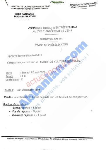 ENA SUJET CYCLE SUPERIEUR 2022 BY TEHUA