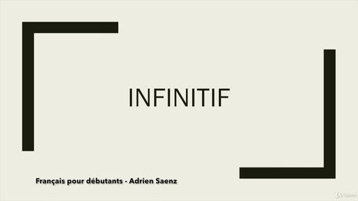 1  Infinitif