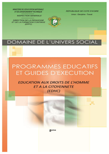 Programmes éducatifs et guides d’exécution EDHC 5eme