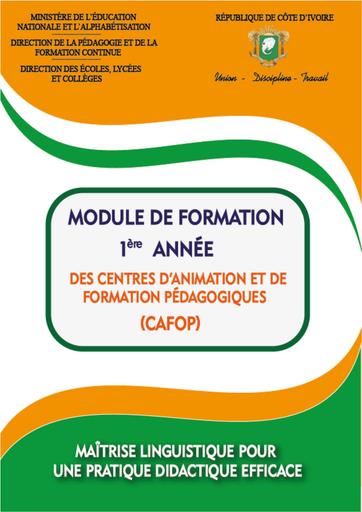 MAÎTRISE LINGUISTIQUE  CAFOP MODULE