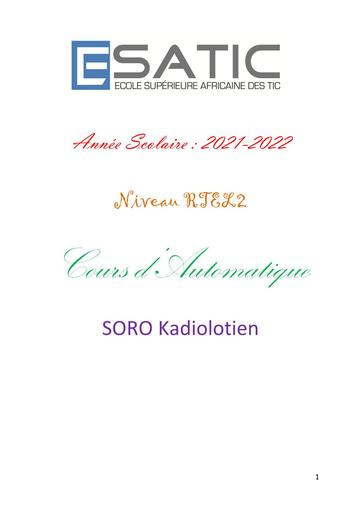 COURS KADIOLOTIEN[Automatique] RTEL2