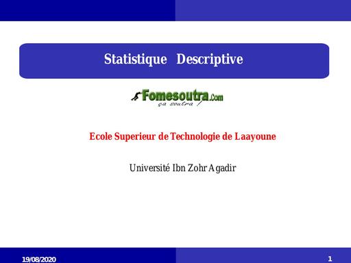 Maths Sup Cours Statistique by Tehua