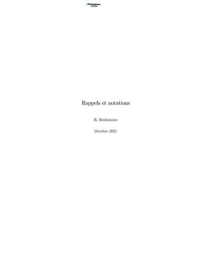 Chapitre1 Analyse 1 PDF Rappels et notations by TEHUA