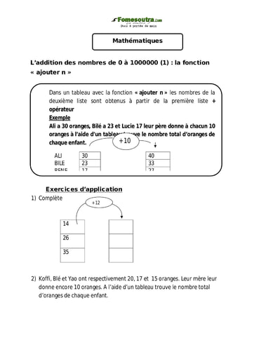 L’addition des nombres de 0 à 1000000 (1) : la fonction  « ajouter n »