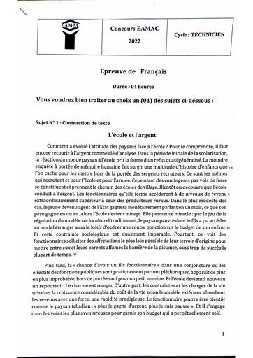 Prepa concours AEMAC Français technicien 2022 By Tehua