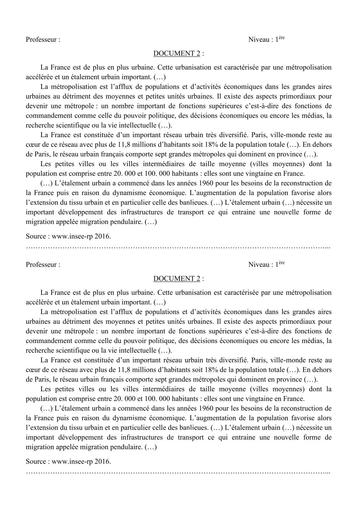 HISTOIRE GEOGRAPHIE 1ière DOCUMENT 2 BY TEHUA