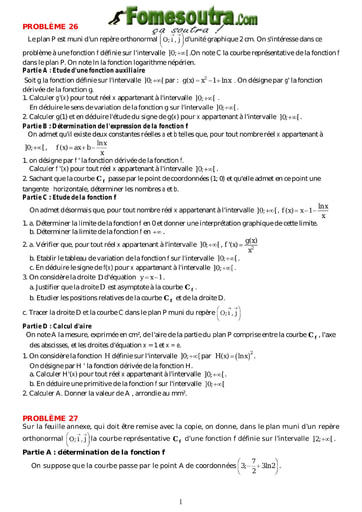 TP 8 Fonction Logarithme Népérien niveau Terminale Scientifique