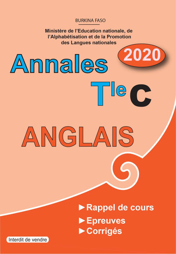 Annales d'Anglais niveau Terminale C et D