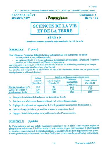 Bac d svt 2017 by TEHUA
