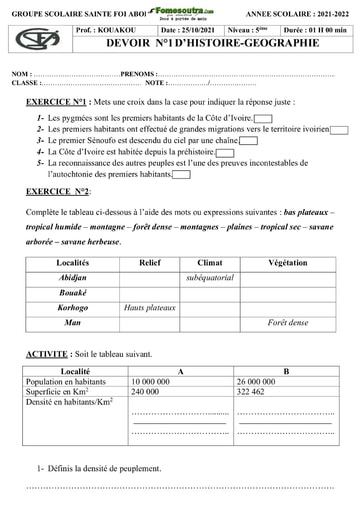 devoir