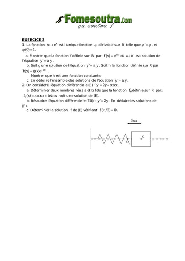 TP 22 équations différentielles maths niveau Terminale D