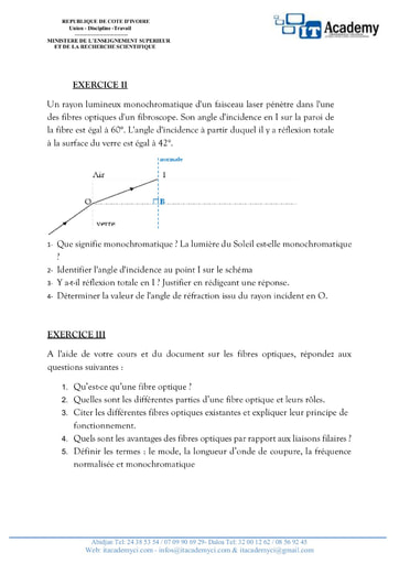 Sujet de transmission f o