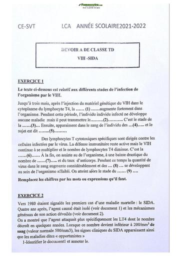 Sujet Prépas Classique SVT Terminale D 2023 new 1