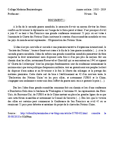 SUPPORT HIST Tle THEME 1 L1 DOC1