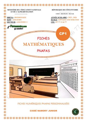 PRIMAIRE Maths Pnapas Cp1 by TEHUA