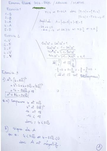 Barème maths aboisso Bepc blanc 2024 by Tehua