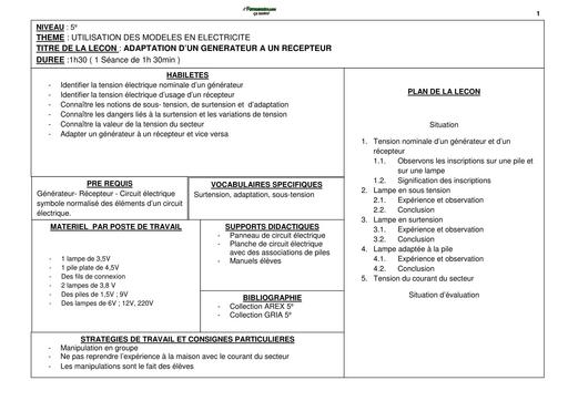 COURS COMPLET PC 5ème BY TEHUA