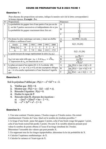 SUJET 1 MATHS PREPA 2023 Tle B DJAHASHIKAN