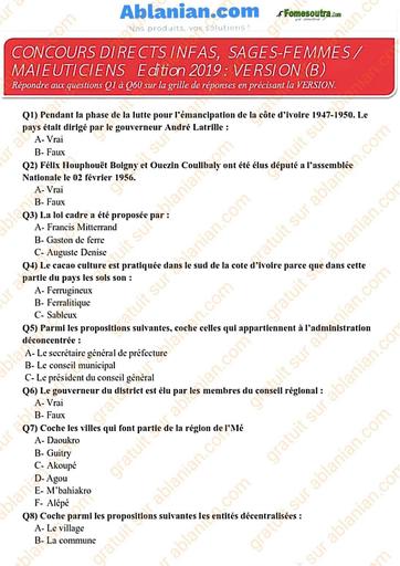 Concours INFAS SAGES FEMMES MAIEUTICIENS by Tehua