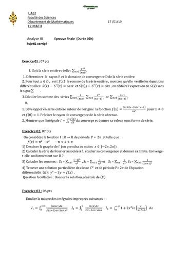 Examen6 Analyse 3 MI L2 by TEHUA