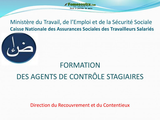 Formation des agents de contrôle stagiaires - Aspect pratique