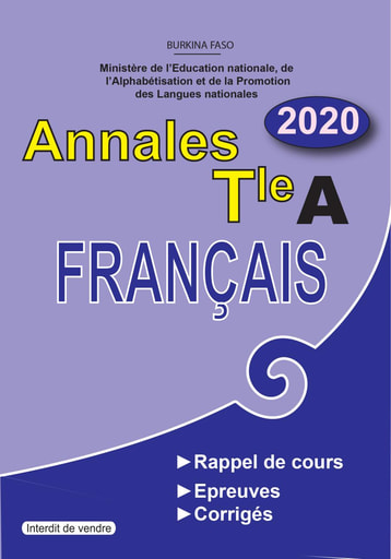 Annales de français niveau Terminale A