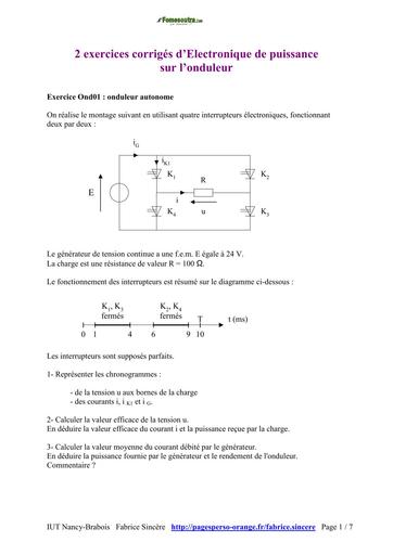TP BTS exercices onduleur BY TEHUA