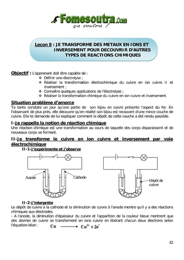 Une réaction chimique c'est quoi? Chimie 4eme