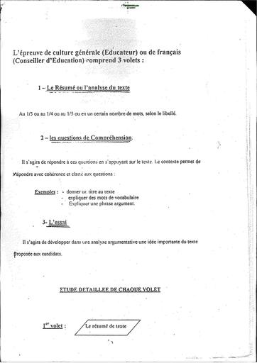 ENS EDUCATEUR COURS 4 ENS Epreuve de culture Générale by TEHUA