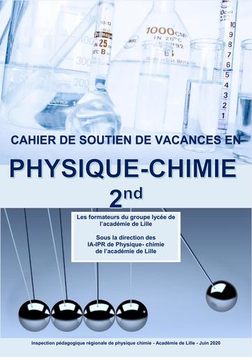 Livre CAHIER DE SOUTIEN DE VACANCES EN Physique Chimie 2nde C BY TEHUA