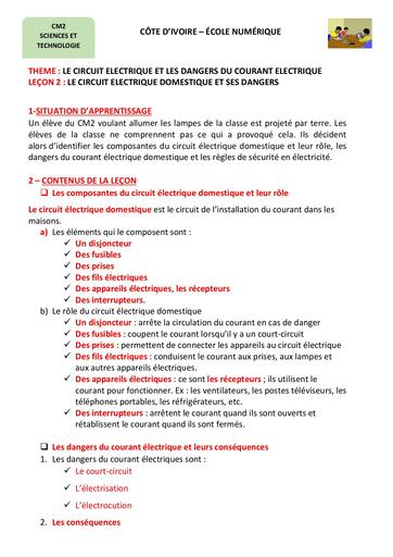 C4 LECON 2 LE CIRCUIT ELECTRIQUE DOMESTIQUE ET SES DANGERS.pdf