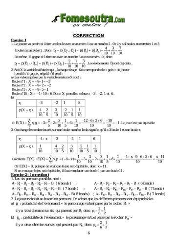 Corrigé TP 1 de Probabilité niveau BTS G2