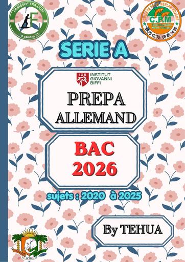 ALLEMAND SERIE A PREPA BAC 2026 by TEHUA