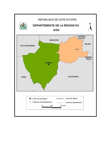 Carte de la région du Gôh